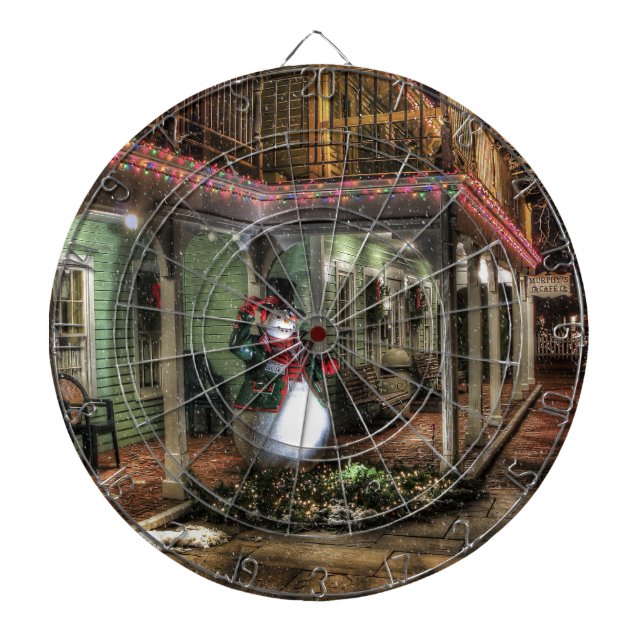 Snowman Greetings Dartboard (Front)