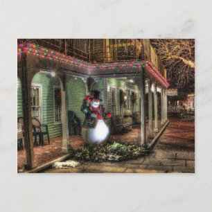 Snowman Greetings Postcard