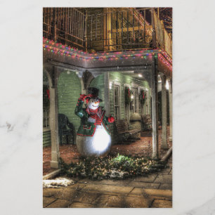 Snowman Greetings Stationery
