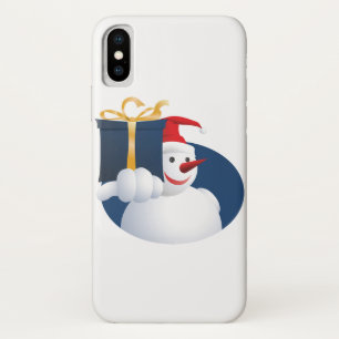 Snowman hands over gift... Case-Mate iPhone case