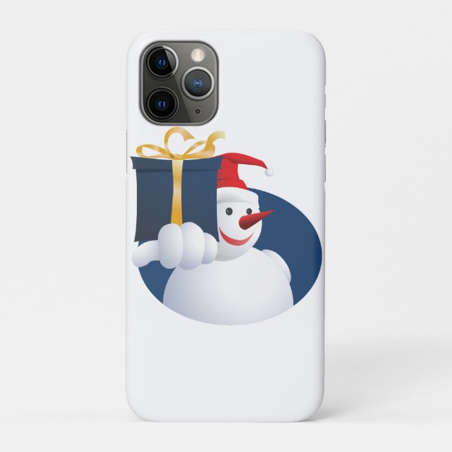 Snowman hands over gift... Case-Mate iPhone case (Back)
