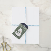 Snowman Happy Holiday Gift Tags