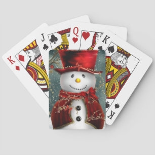 Snowman happy holidays cards