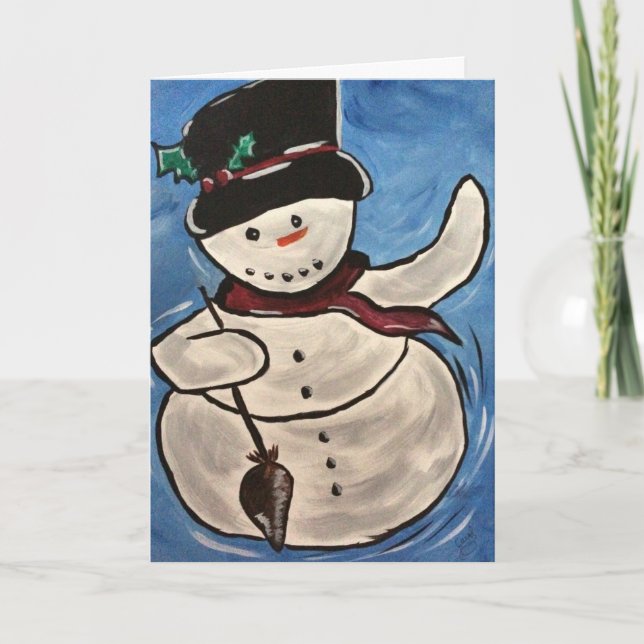 Snowman Holiday Card (Front)