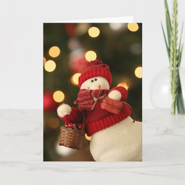 Snowman Holiday Card (Front)