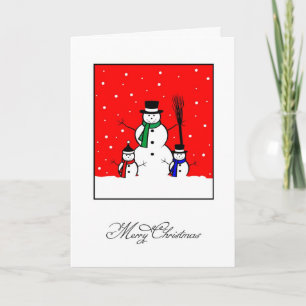 Snowman Holiday Card