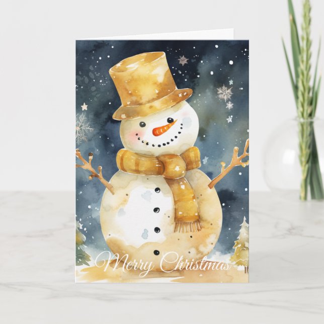 Snowman Holiday Card (Front)