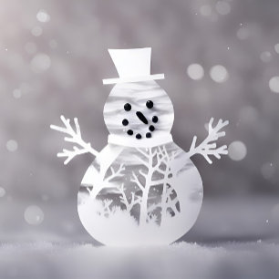 Snowman Holiday Card