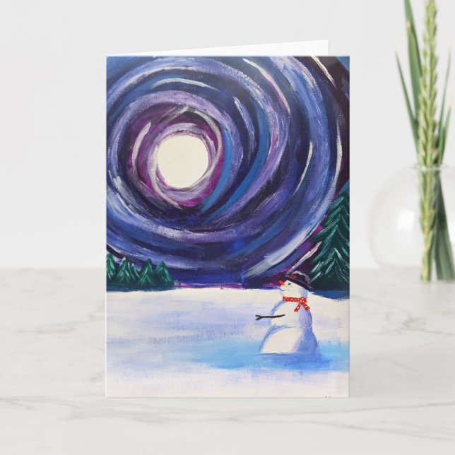 Snowman Holiday Card (Front)