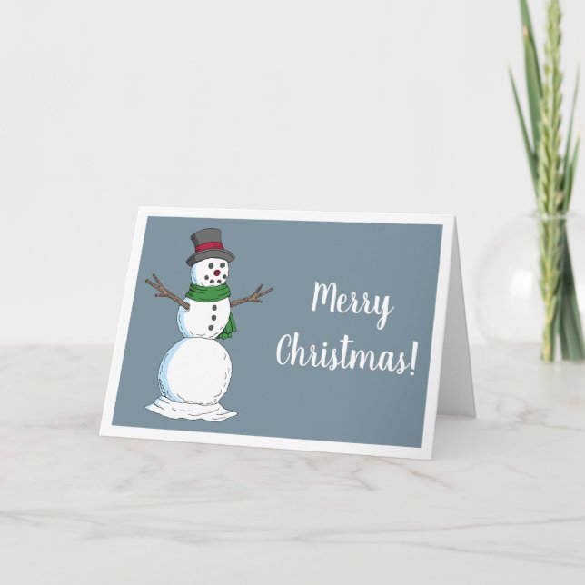 Snowman Holiday Card (Front)