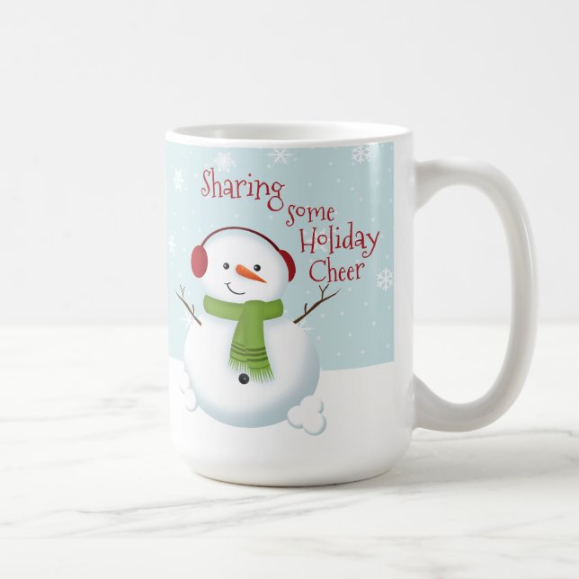 Snowman Holiday Cheer Coffee Mug (Right)