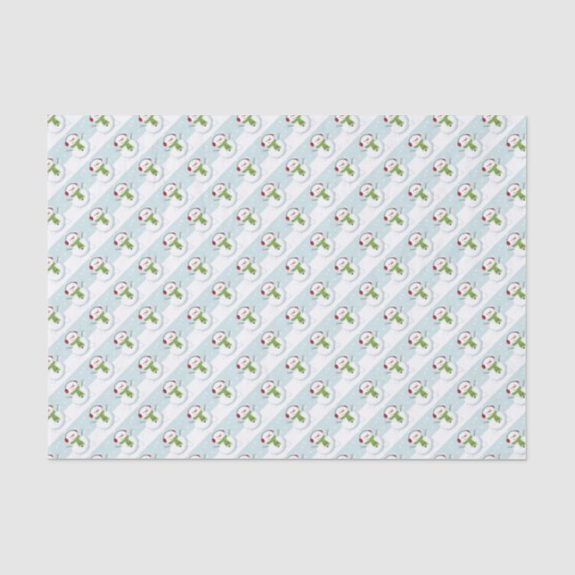 Snowman Holiday Cheer Tissue Paper (Front)