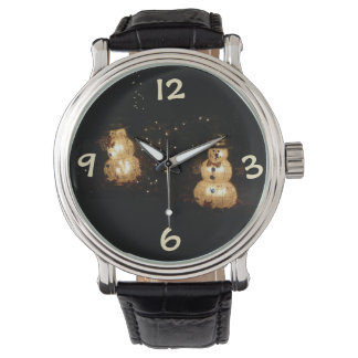 Snowman Holiday Light Display Watch