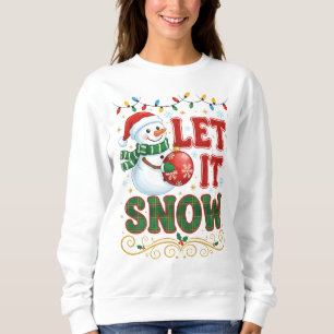 Snowman & Holiday Lights Sweatshirt