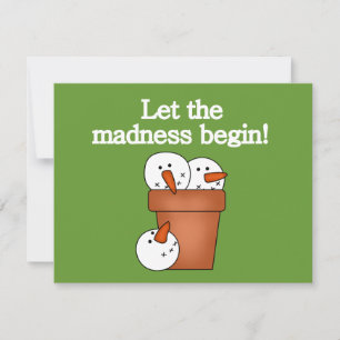 Snowman Holiday Madness T-shirts and Gifts