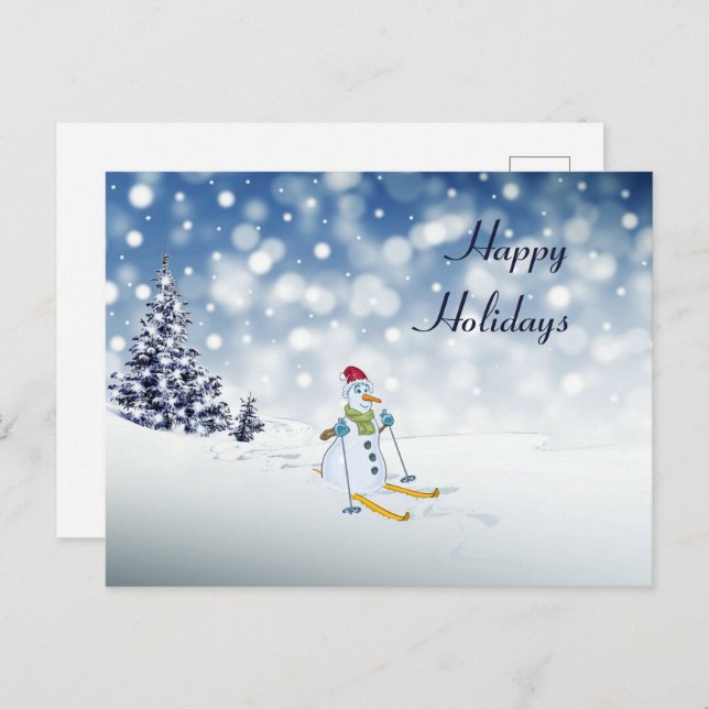 Snowman Holiday Postcard (Front/Back)