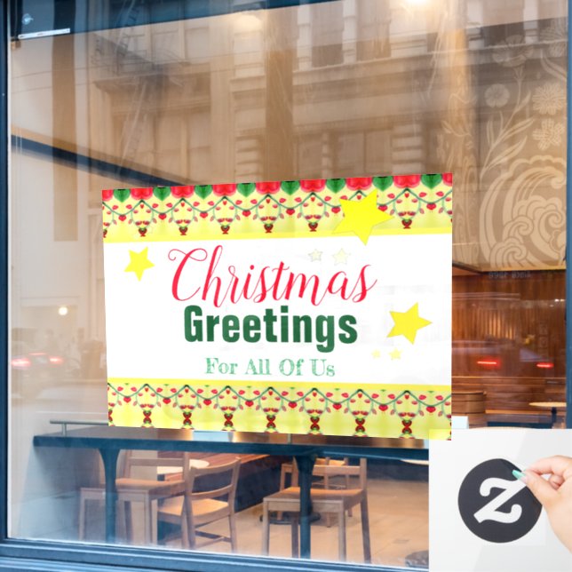 Snowman Holiday Themed (Cafe Window)