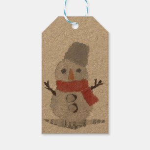 Snowman, Holidays, Christmas, Whimsical Gift Tags