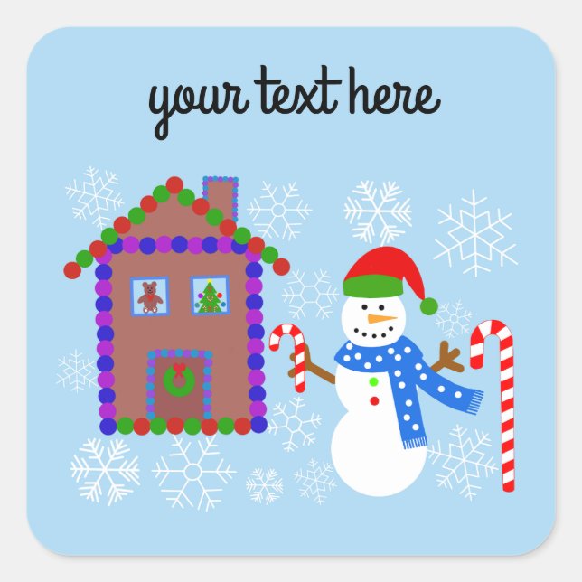 Snowman & House #1-2 Stickers (Front)