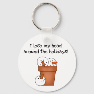 Snowman Humour T-shirts and Gifts Key Ring