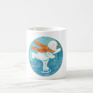 Snowman Ice Skater   Coffee Mug