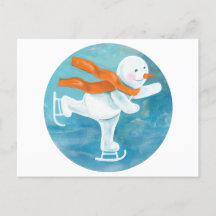 Snowman Ice Skater 