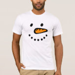 Snowman in front, We R1 Back Red (Christmas) Logo T-Shirt<br><div class="desc">Wear this Snowman in front and We R1 Back Red (Christmas) Logo anywhere you go.</div>