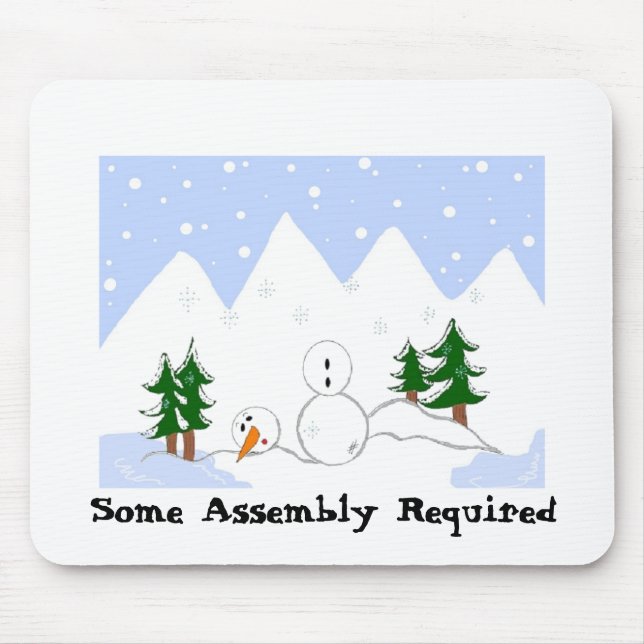 Snowman In Need Mouse Pad (Front)