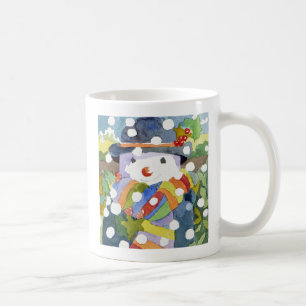 Snowman in snow 2011 coffee mug