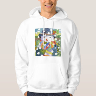 Snowman in snow 2011 hoodie
