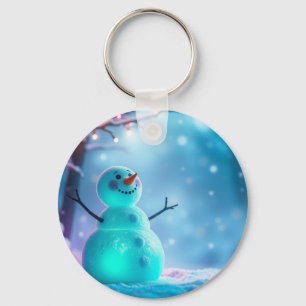 Snowman in Winter Wonderland Key Ring
