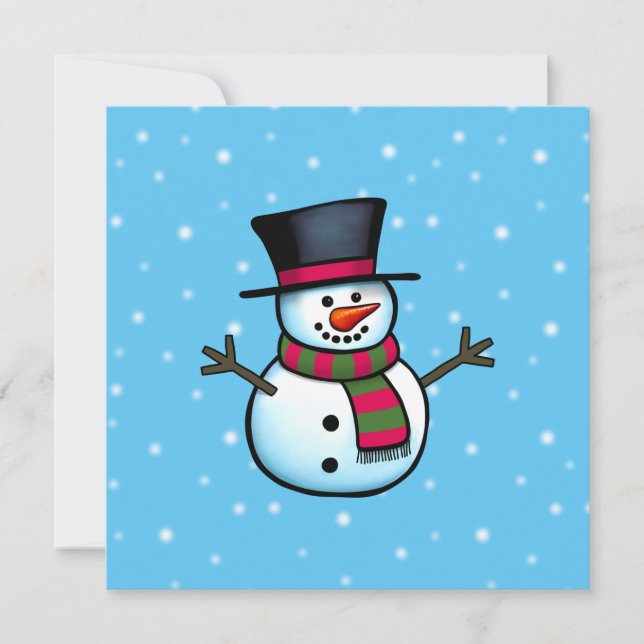 Snowman Invitation (Front)