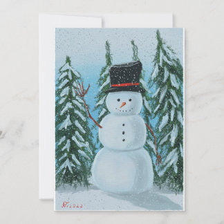 Snowman invitation