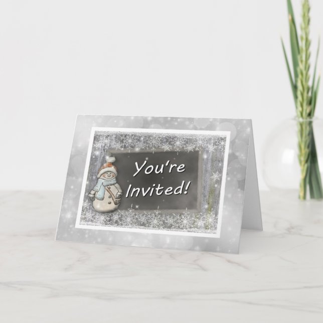Snowman Invitation (Front)