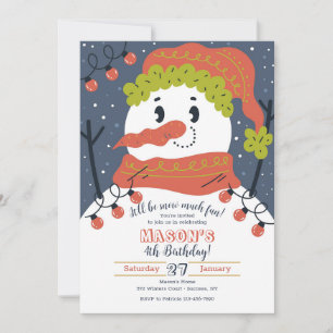 Snowman Invitation