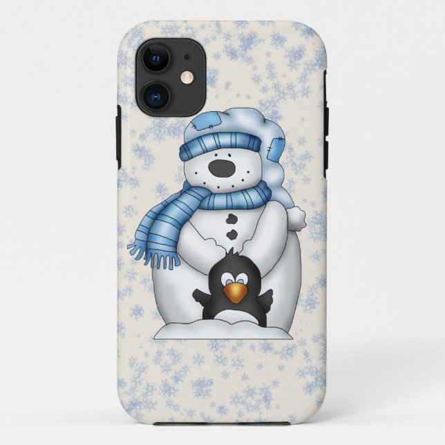 Snowman iPhone 5 barely there Case-Mate iPhone Case (Back)