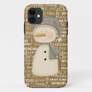 Snowman iPhone 5 barely there Case-Mate iPhone Case