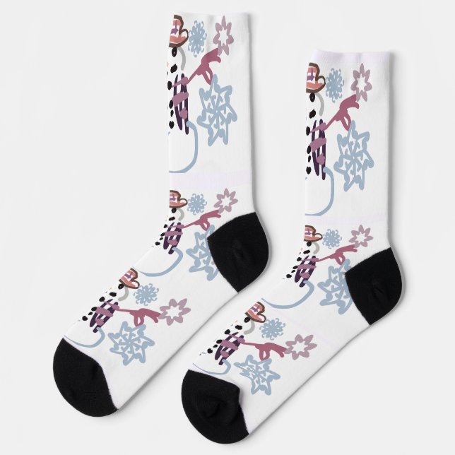 Snowman  joy  kind  socks (Left)