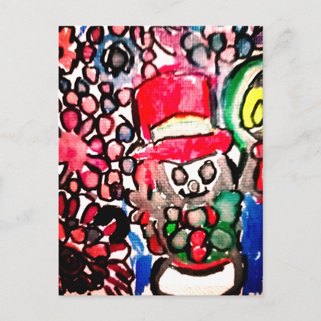 Snowman  joy postcard (Front)