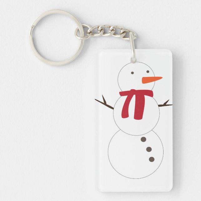 Snowman Key Ring (Front)