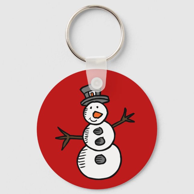 Snowman Key Ring (Front)