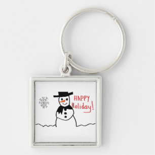 Snowman Key Ring