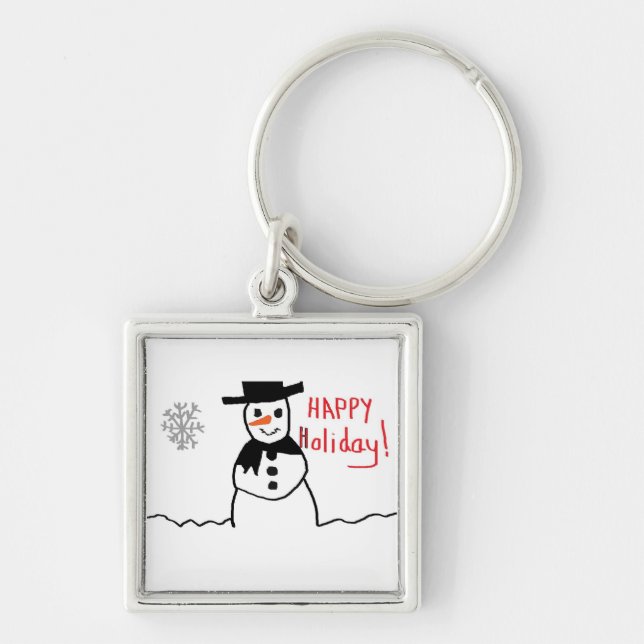 Snowman Key Ring (Front)