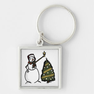 Snowman Key Ring