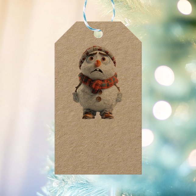 Snowman Kraft Gift Tags (Creator Uploaded)