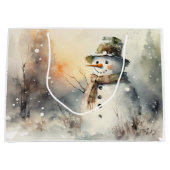 Snowman Large Gift Bag (Front)