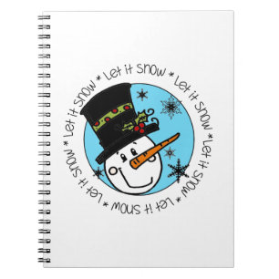 Snowman Let It Snow Notebook