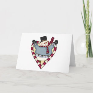Snowman Love T-shirts and Gifts Holiday Card