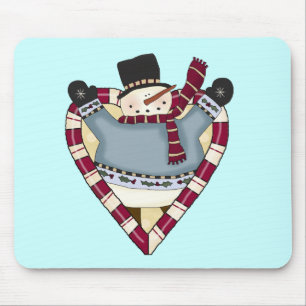 Snowman Love T-shirts and Gifts Mouse Pad
