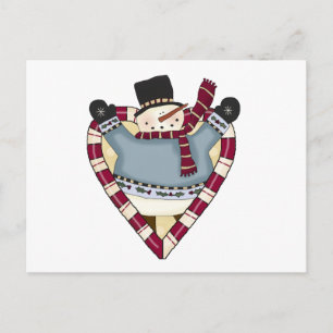 Snowman Love T-shirts and Gifts Postcard